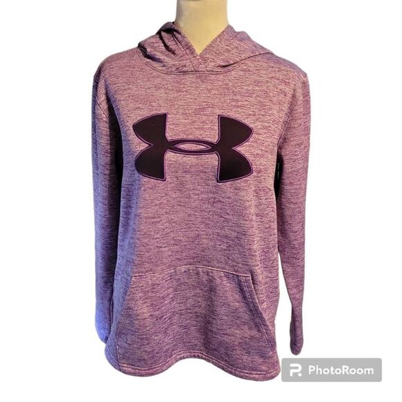 Under Armour Tops - Under Armour Big Logo Purple Women's Hoodie Size Small